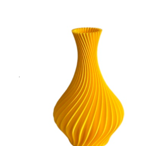 Vaso Espiral 12 cm — Amarelo