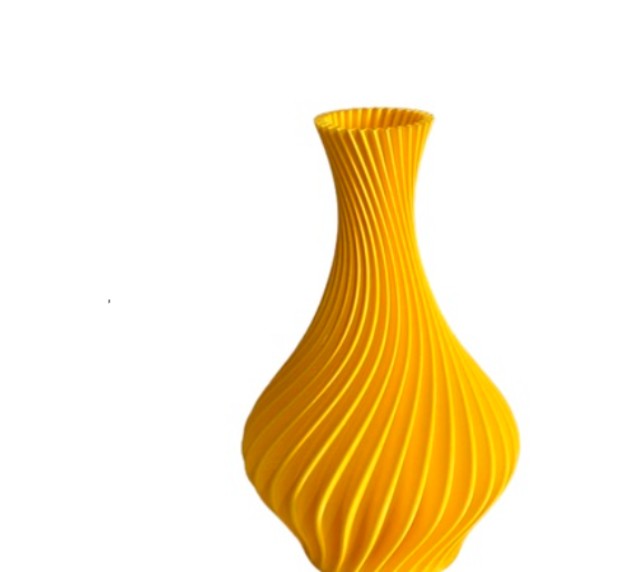 Vaso Espiral 12 cm — Amarelo